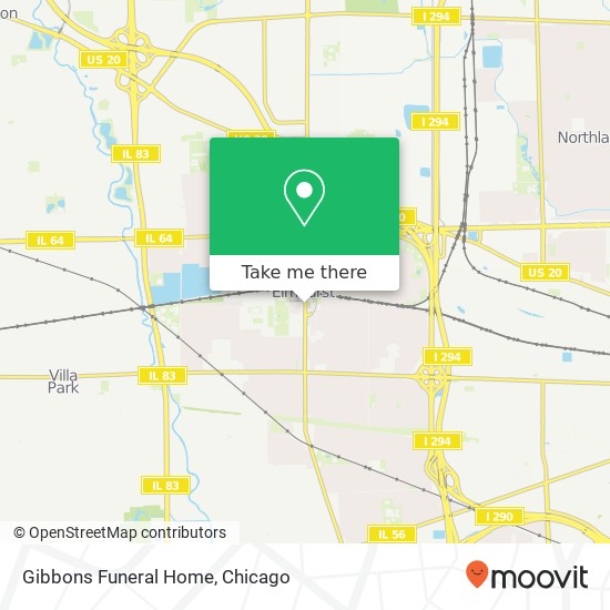 Gibbons Funeral Home map