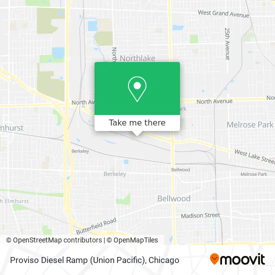 Proviso Diesel Ramp (Union Pacific) map