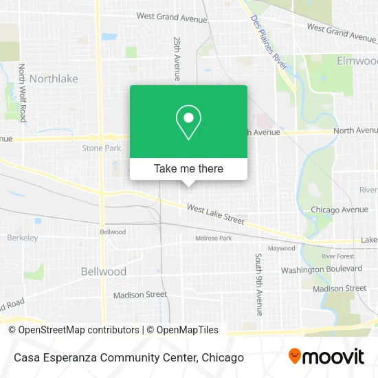 Casa Esperanza Community Center map