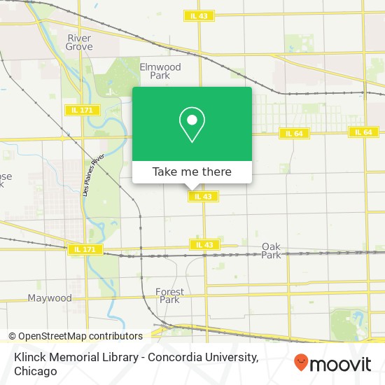 Mapa de Klinck Memorial Library - Concordia University