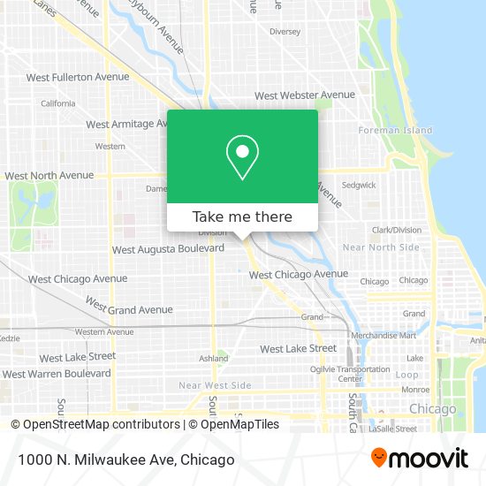 Mapa de 1000 N. Milwaukee Ave