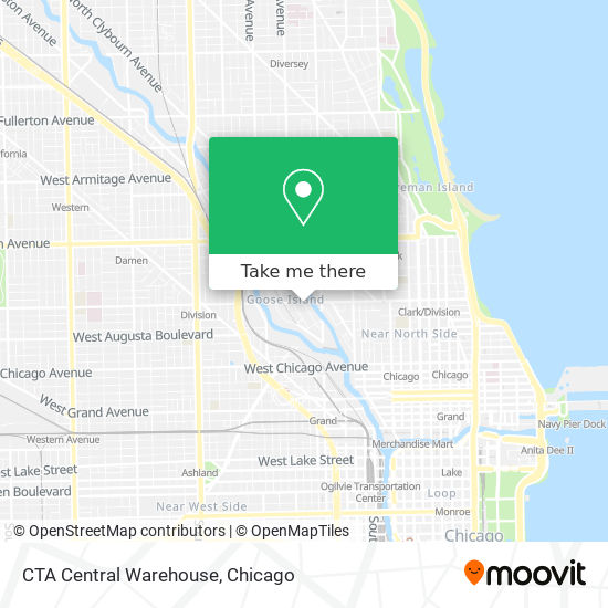 CTA Central Warehouse map