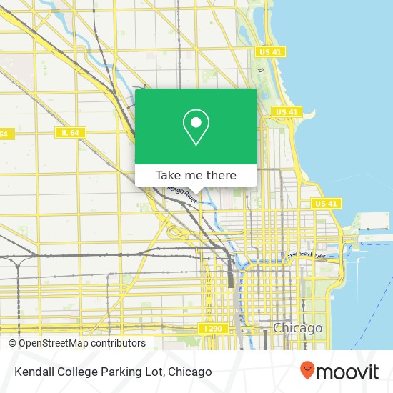 Mapa de Kendall College Parking Lot