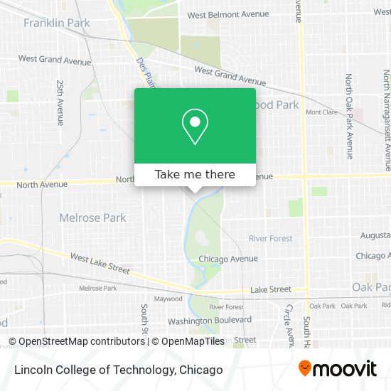 Lincoln College of Technology map