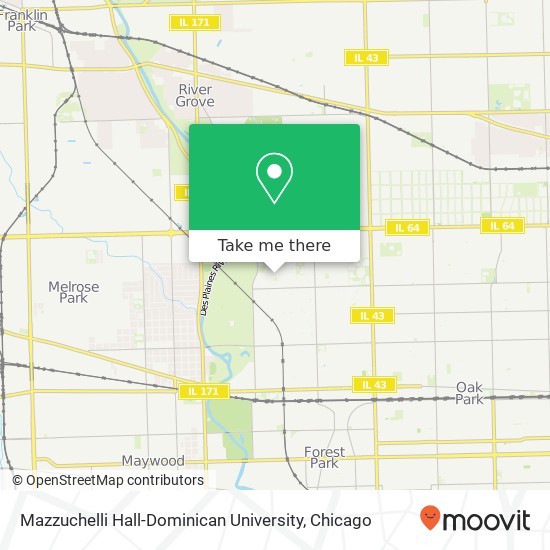 Mazzuchelli Hall-Dominican University map