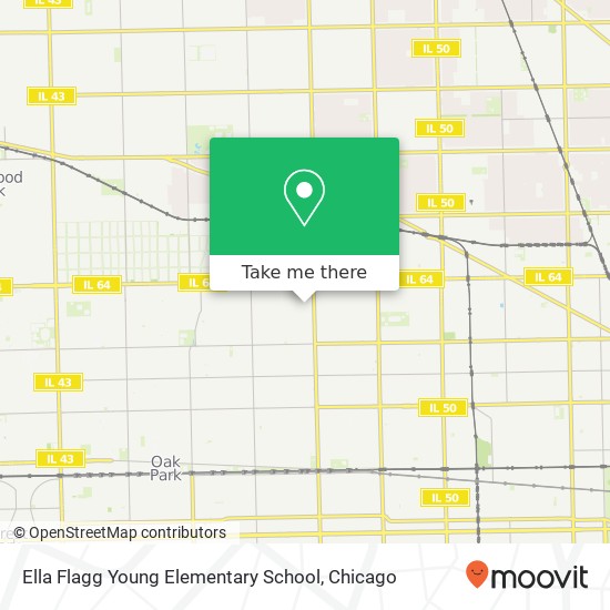 Mapa de Ella Flagg Young Elementary School