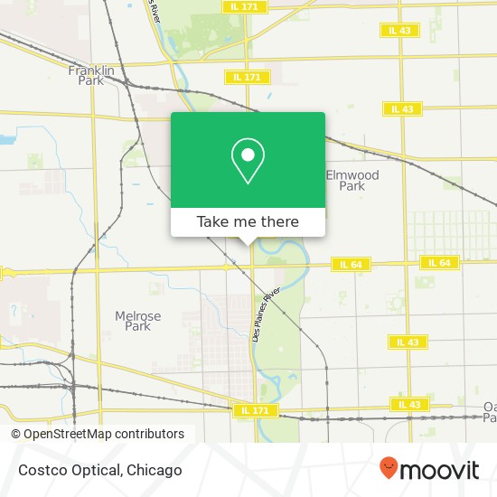 Mapa de Costco Optical