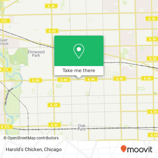 Harold's Chicken map