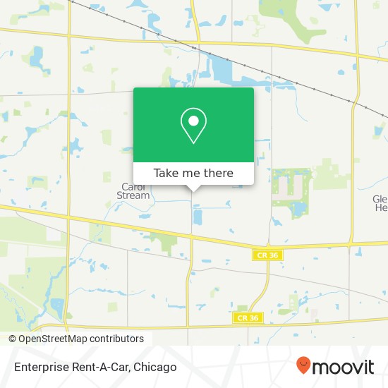 Enterprise Rent-A-Car map