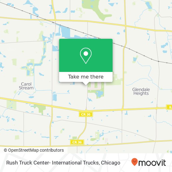 Rush Truck Center- International Trucks map