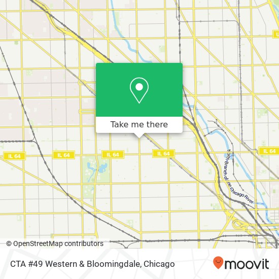 Mapa de CTA #49 Western & Bloomingdale