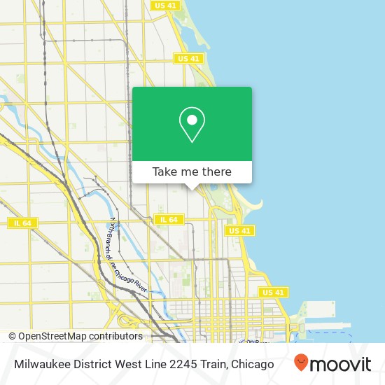 Milwaukee District West Line 2245 Train map