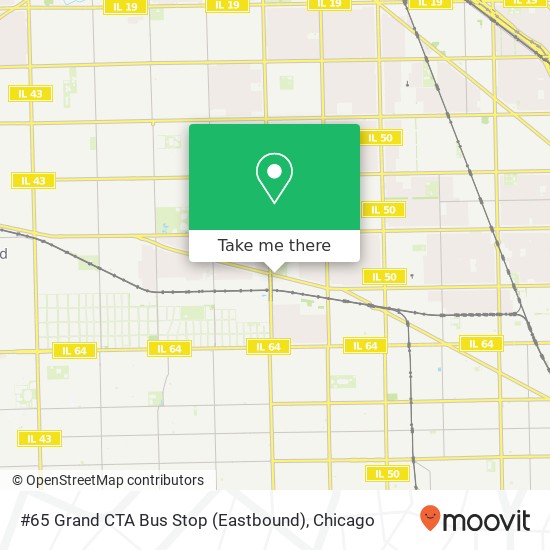 #65 Grand CTA Bus Stop (Eastbound) map