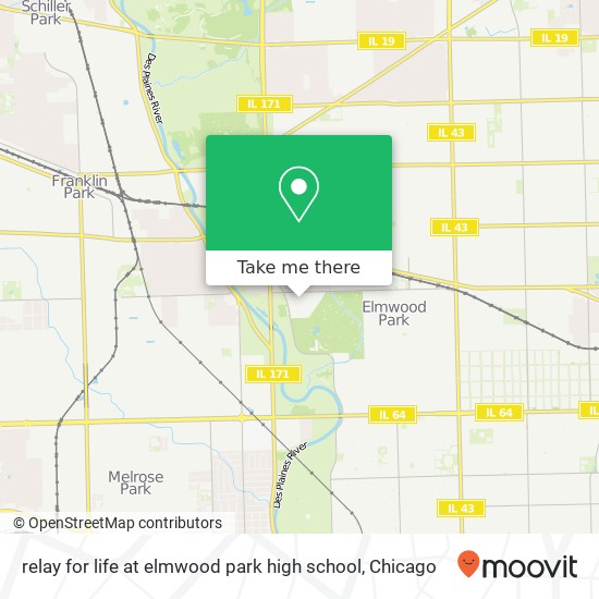 relay for life at elmwood park high school map