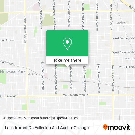 Laundromat On Fullerton And Austin map