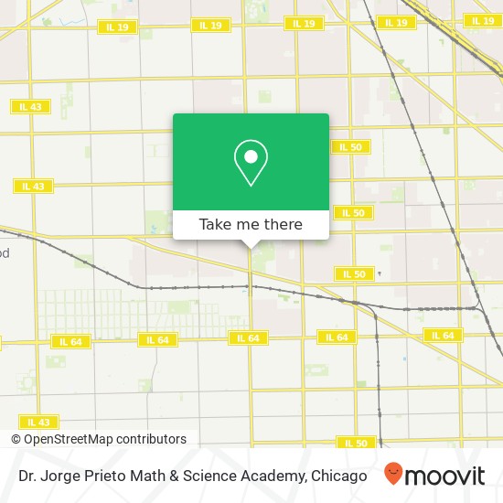 Mapa de Dr. Jorge Prieto Math & Science Academy