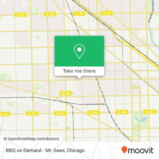 BBQ on Demand - Mr. Gees map