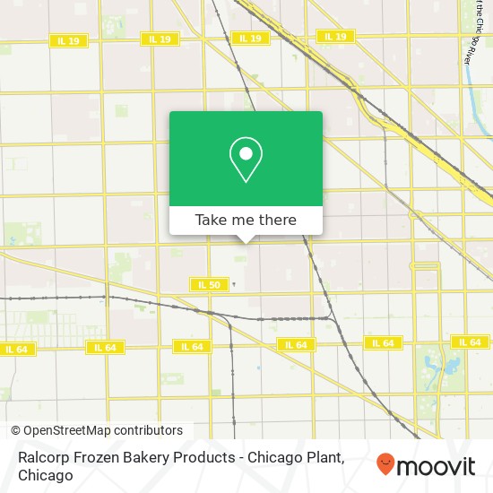 Ralcorp Frozen Bakery Products - Chicago Plant map