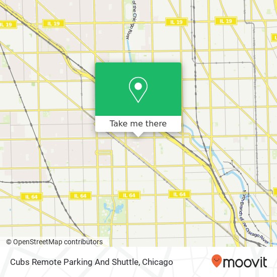 Cubs Remote Parking And Shuttle map