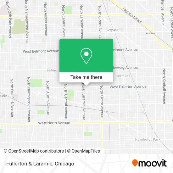 Fullerton & Laramie map