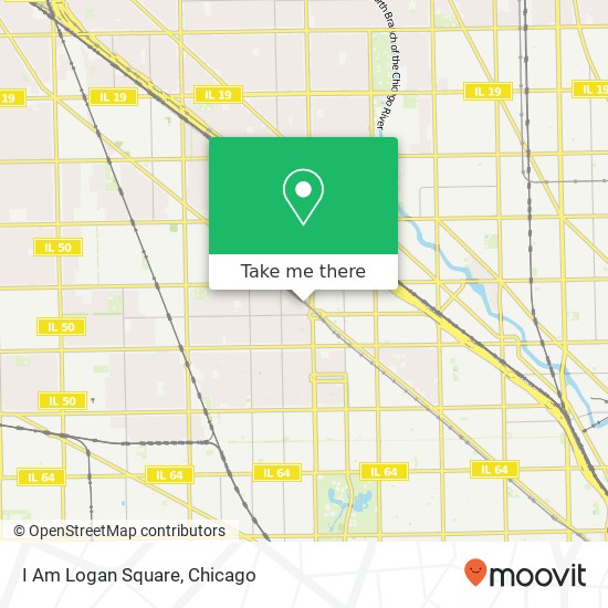 I Am Logan Square map