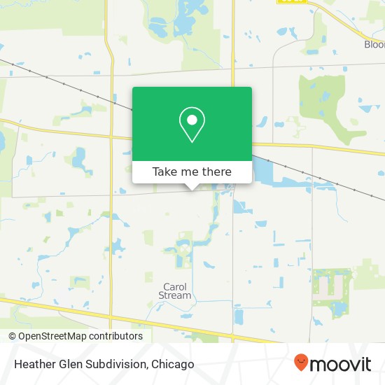 Mapa de Heather Glen Subdivision