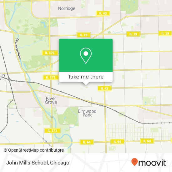 John Mills School map