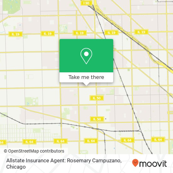 Mapa de Allstate Insurance Agent: Rosemary Campuzano