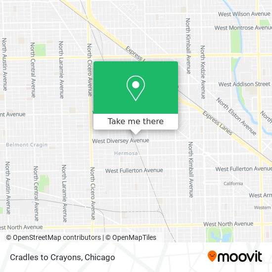 Cradles to Crayons map