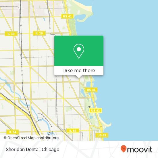 Sheridan Dental map