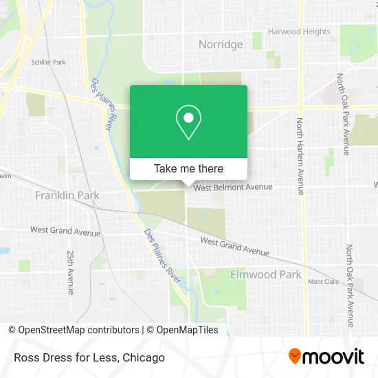 Ross Dress for Less map