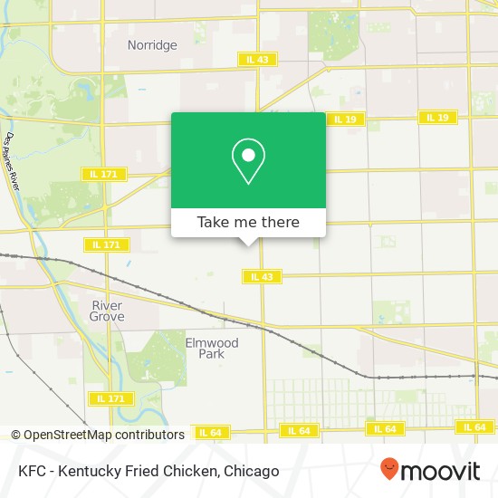 KFC - Kentucky Fried Chicken map