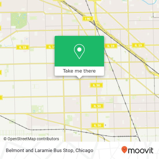 Mapa de Belmont and Laramie Bus Stop