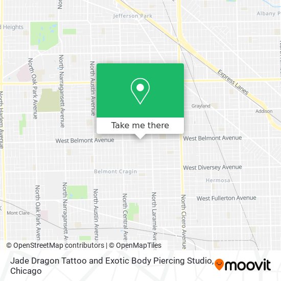 Jade Dragon Tattoo and Exotic Body Piercing Studio map