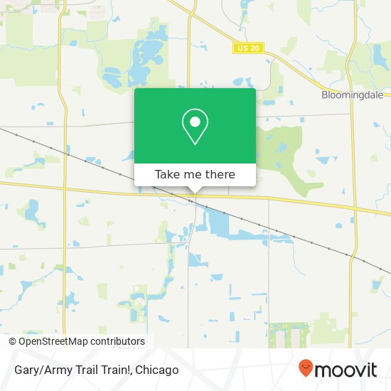 Mapa de Gary/Army Trail Train!