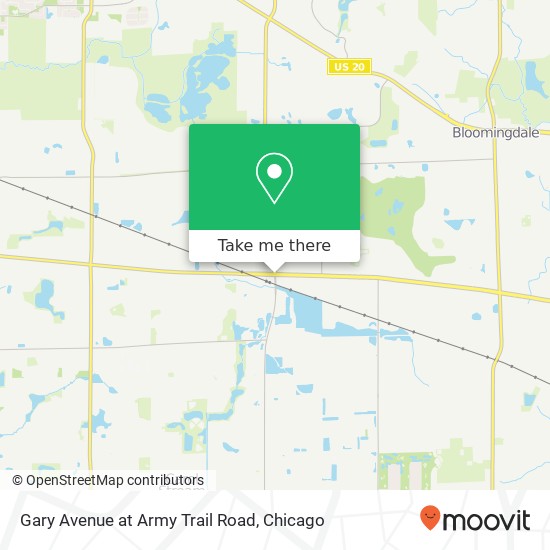 Mapa de Gary Avenue at Army Trail Road