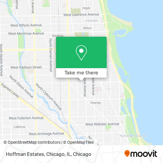 Mapa de Hoffman Estates, Chicago, IL