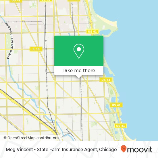 Mapa de Meg Vincent - State Farm Insurance Agent