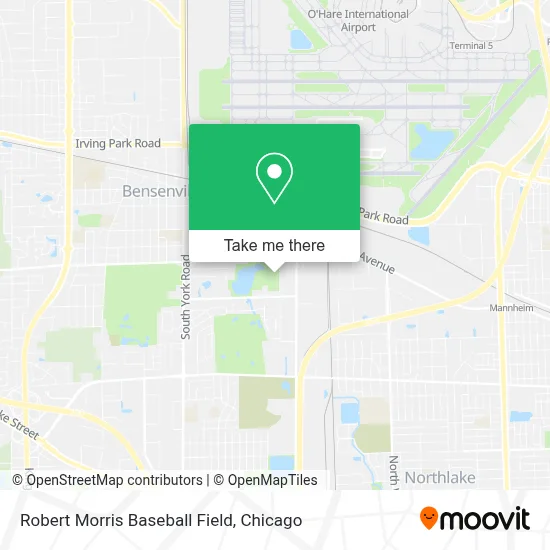 Robert Morris Baseball Field map