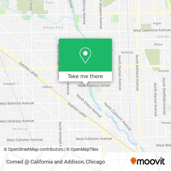 Comed @ California and Addison map