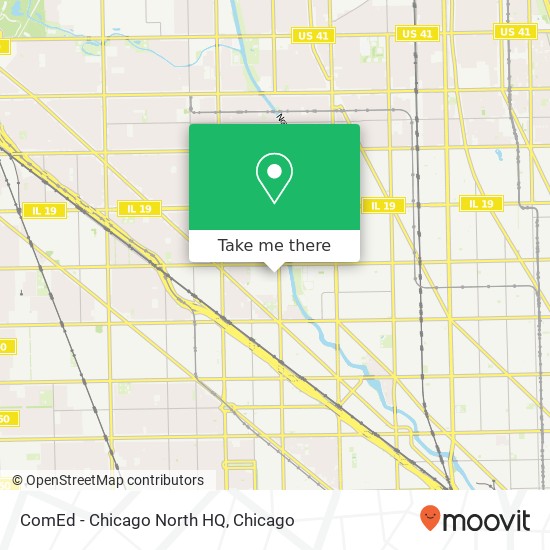 ComEd - Chicago North HQ map