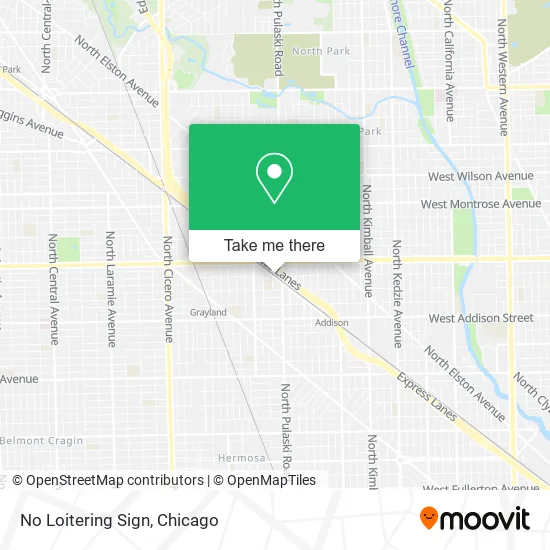 Mapa de No Loitering Sign