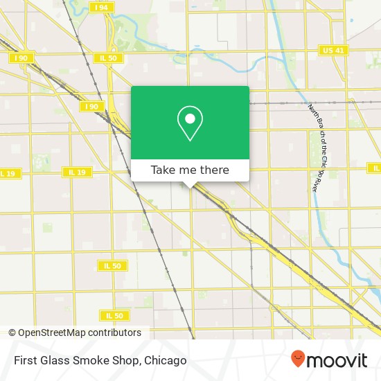 First Glass Smoke Shop map
