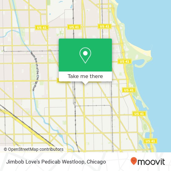 Jimbob Love's Pedicab Westloop map