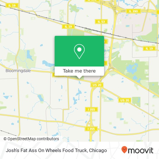 Josh's Fat Ass On Wheels Food Truck map