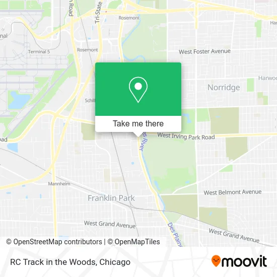 RC Track in the Woods map