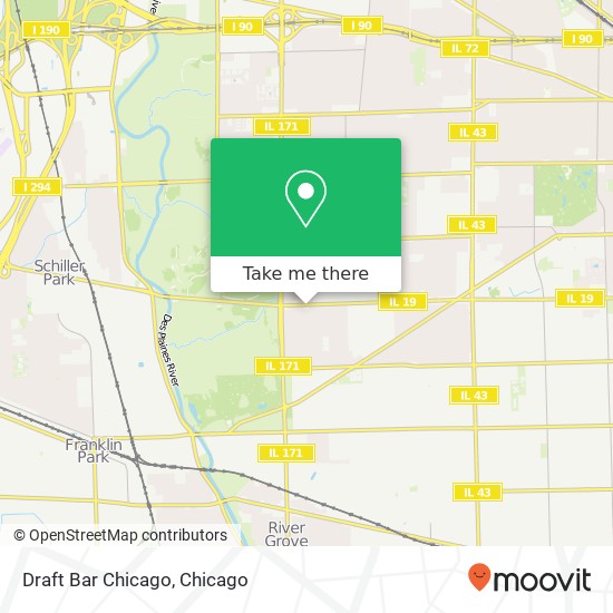 Draft Bar Chicago map