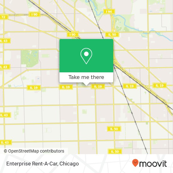 Enterprise Rent-A-Car map