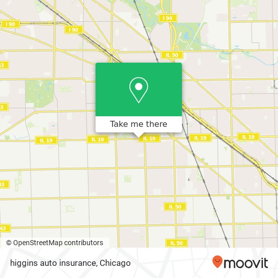 higgins auto insurance map