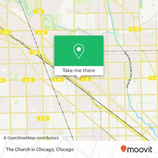 The Church in Chicago map